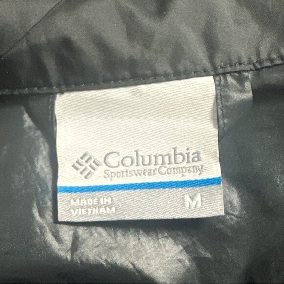 Columbia Sportswear Black Windbreaker Jacket M Gorpcore Normcore Athletic - Picture 4 of 7
